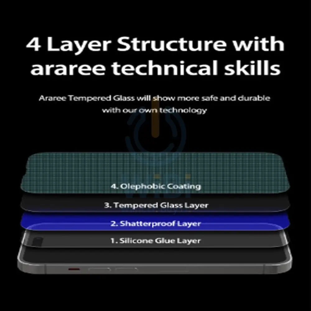 Araree Subcore Screen Protector Glass - Apple iPhone 14 Pro / Clear Accessories > Mobiles & Tablets > Mobiles > Screen