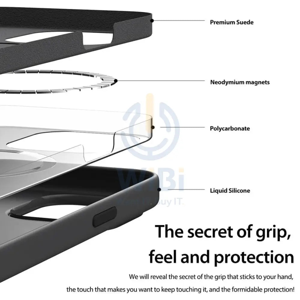Araree Typoskin MagSafe Cover - Apple iPhone 14 Pro Max / Stone Accessories > Mobiles & Tablets > Mobiles > Covers &
