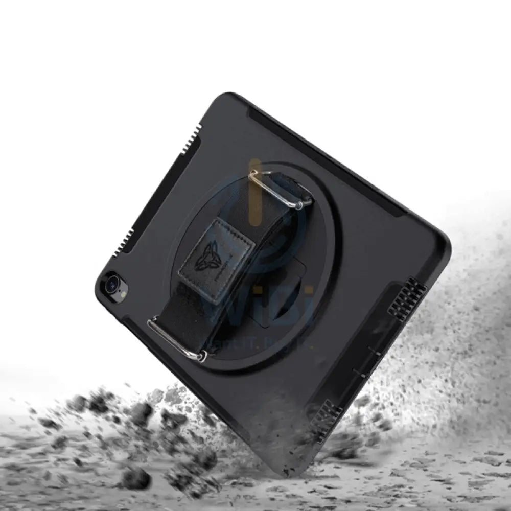 Armor-X Rainproof Military Grade Rugged Case For iPad Mini 5 & 4 With Hand Strap & Kick-Stand - Black Accessories >