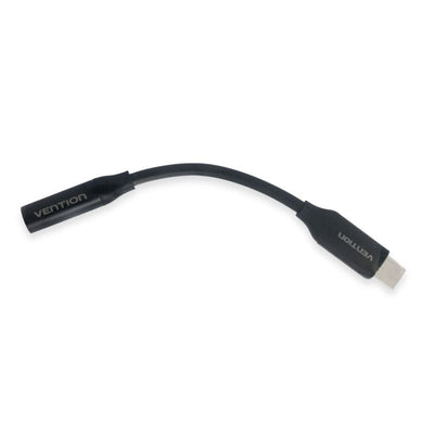Vention USB-C Male to 3.5MM Earphone Jack with DAC Adapter 0.1M - Black