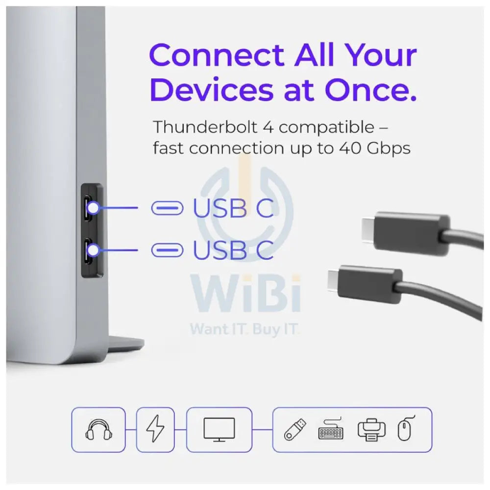 Ascrono MacBook Docking Station for MacBook Pro 14’’ 16’’ - USB-C / Space Grey Accessories > Docking Station