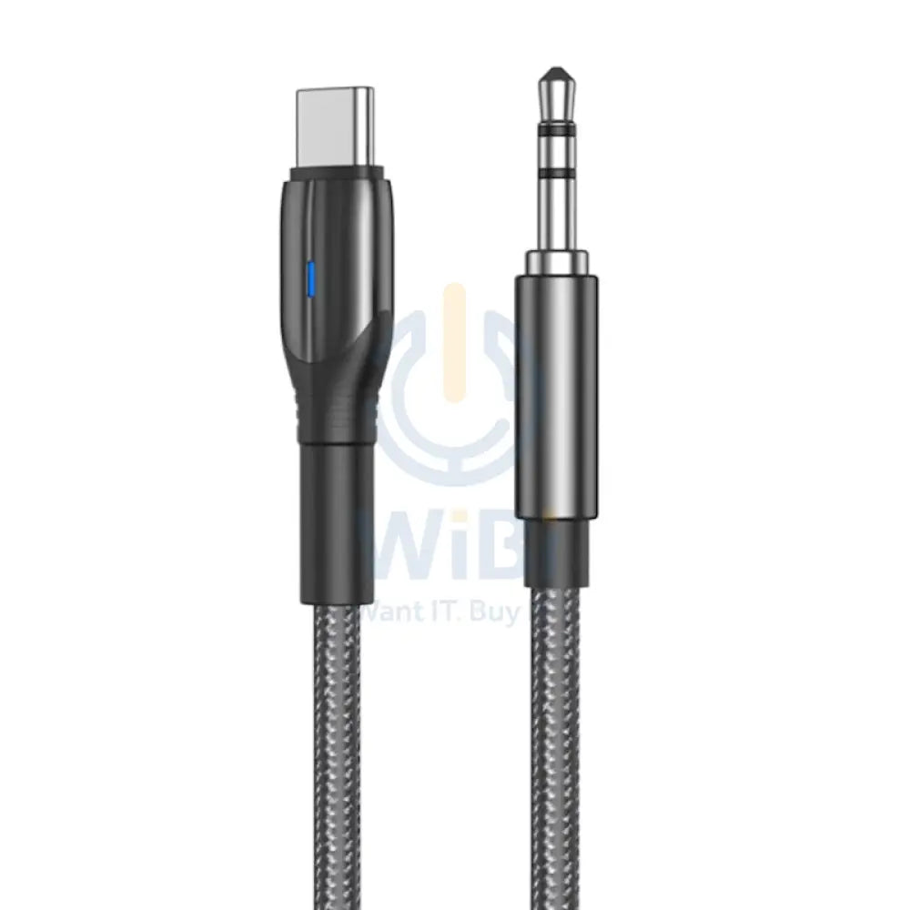 Aspor A233 Type-C Audio Cable - 3.5mm / 1.2 Meter / Black Accessories > Cables & Converters > Cables > Offer Zone