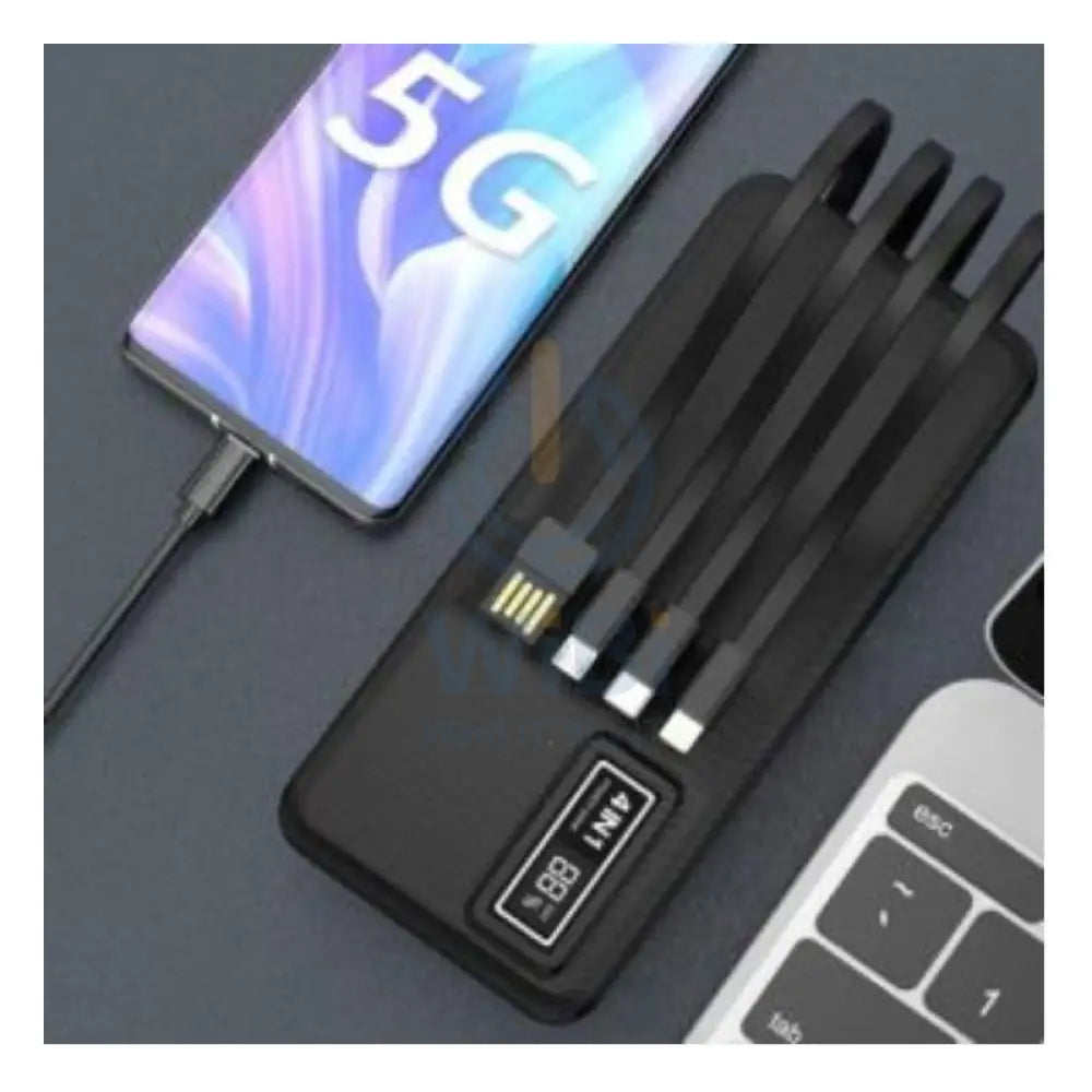 Aspor A301 4-in-1 Power Bank - 20,000mAh / Lightning / Type-C / Micro USB / USB-A / Black Accessories > Power Bank