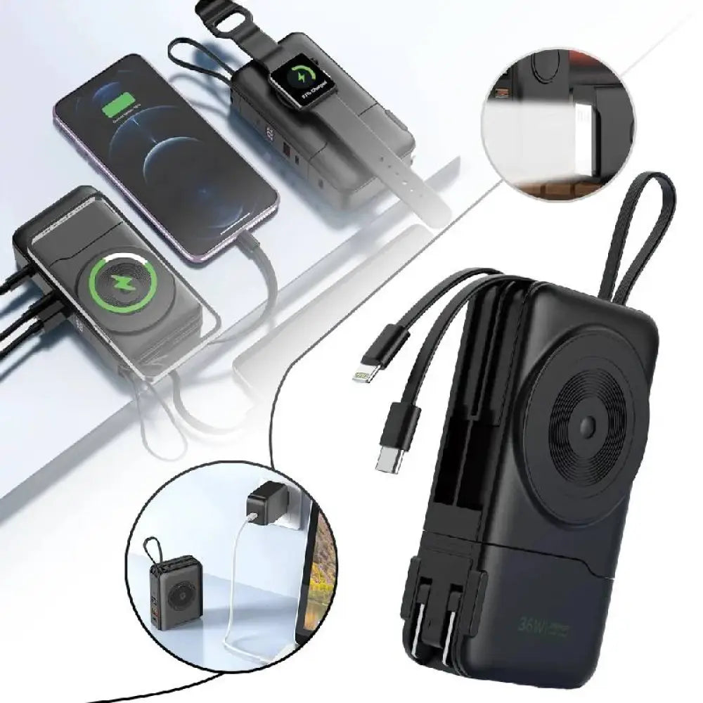 ASPOR A380 Power Bank and Charger - 10,000mAh / 35W / Black Accessories > Power Bank
