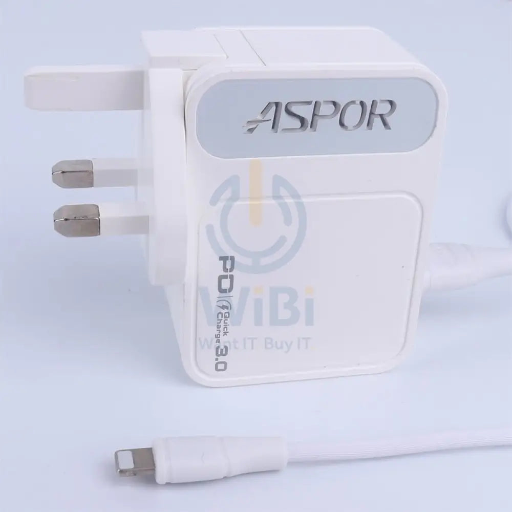 اسبور A838 A838 30W PD سريع شاحن أبيض - أبيضشاحن