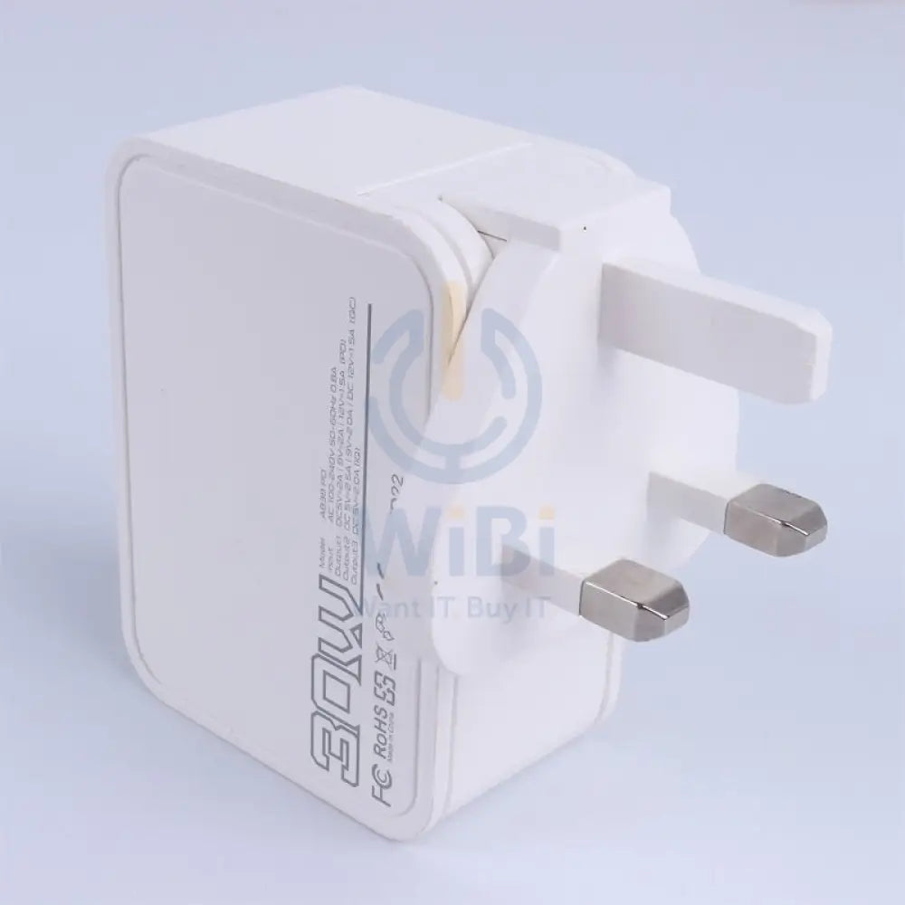 اسبور A838 A838 30W PD سريع شاحن أبيض - أبيضشاحن