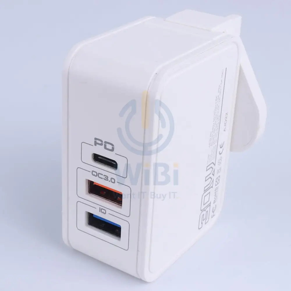 اسبور A838 A838 30W PD سريع شاحن أبيض - أبيضشاحن