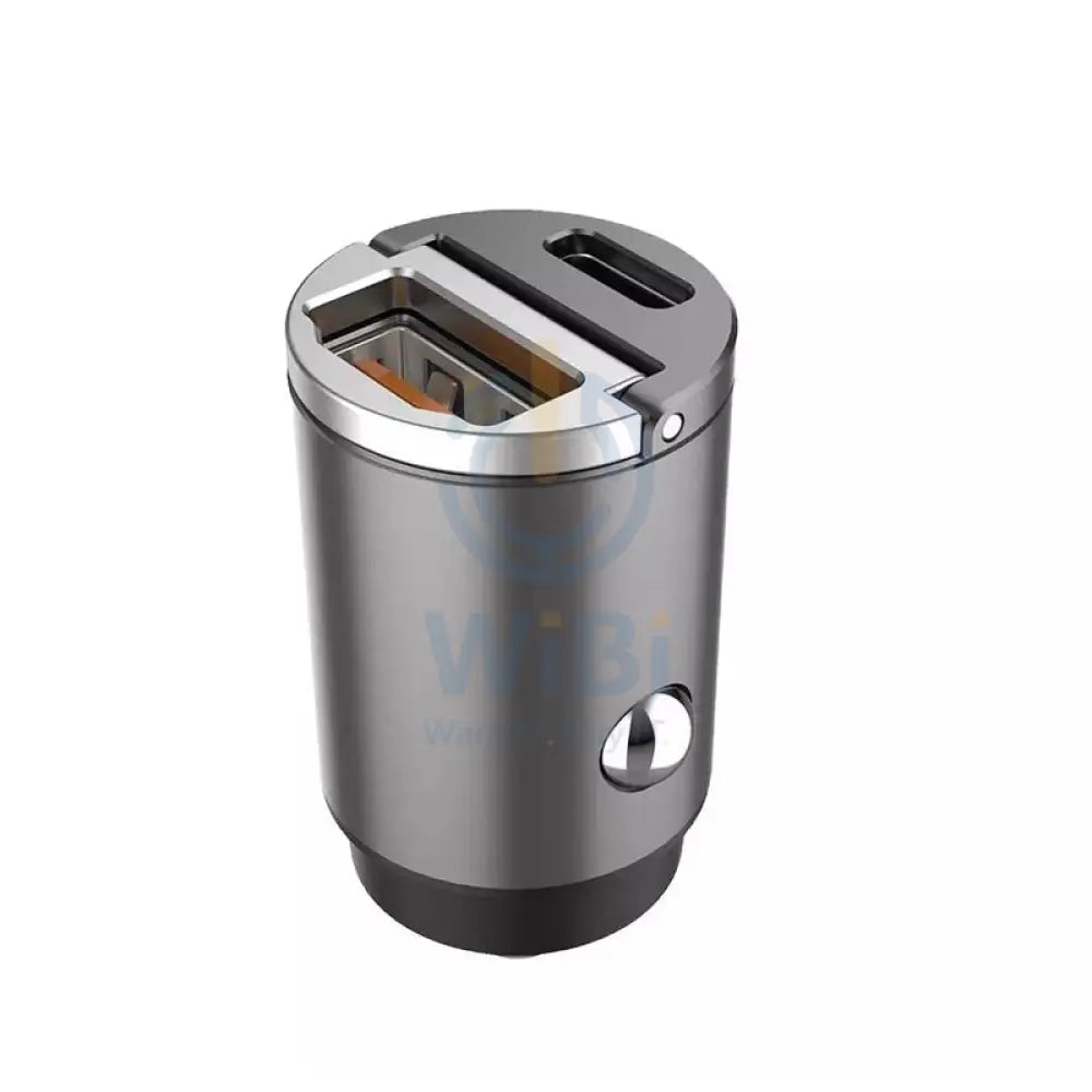 اسبور A908 طاقة توصيل سريع للسيارة شاحن - 30 واط / أسود / أسود