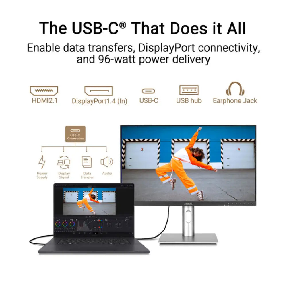 ASUS ProArt Display 5K PA27JCV - 27’’ 5K / 5ms / 60Hz / USB 3.2 Gen 1 Type-A/USB 3.2 Gen 1 Type-C/USB-C/DisplayPort