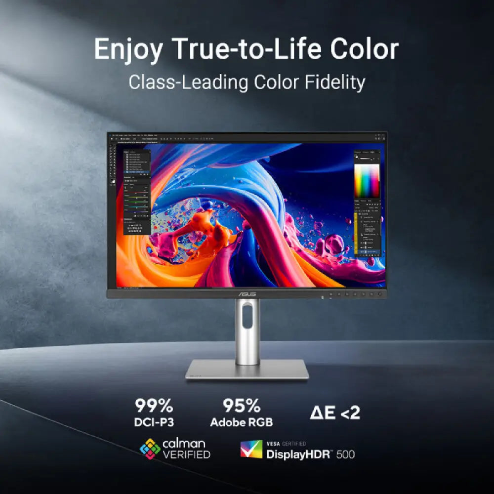 ASUS ProArt Display 5K PA27JCV - 27’’ 5K / 5ms / 60Hz / USB 3.2 Gen 1 Type-A/USB 3.2 Gen 1 Type-C/USB-C/DisplayPort