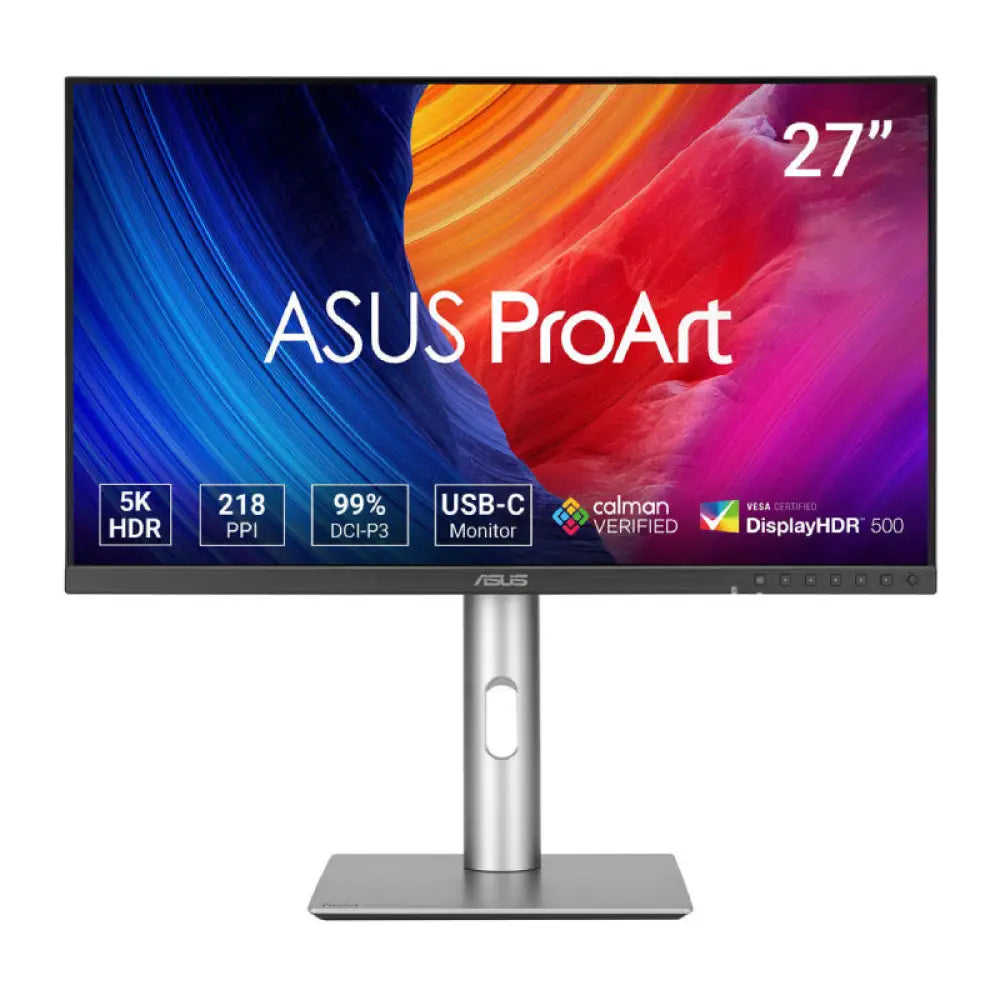 ASUS ProArt Display 5K PA27JCV - 27’’ 5K / 5ms / 60Hz / USB 3.2 Gen 1 Type-A/USB 3.2 Gen 1 Type-C/USB-C/DisplayPort