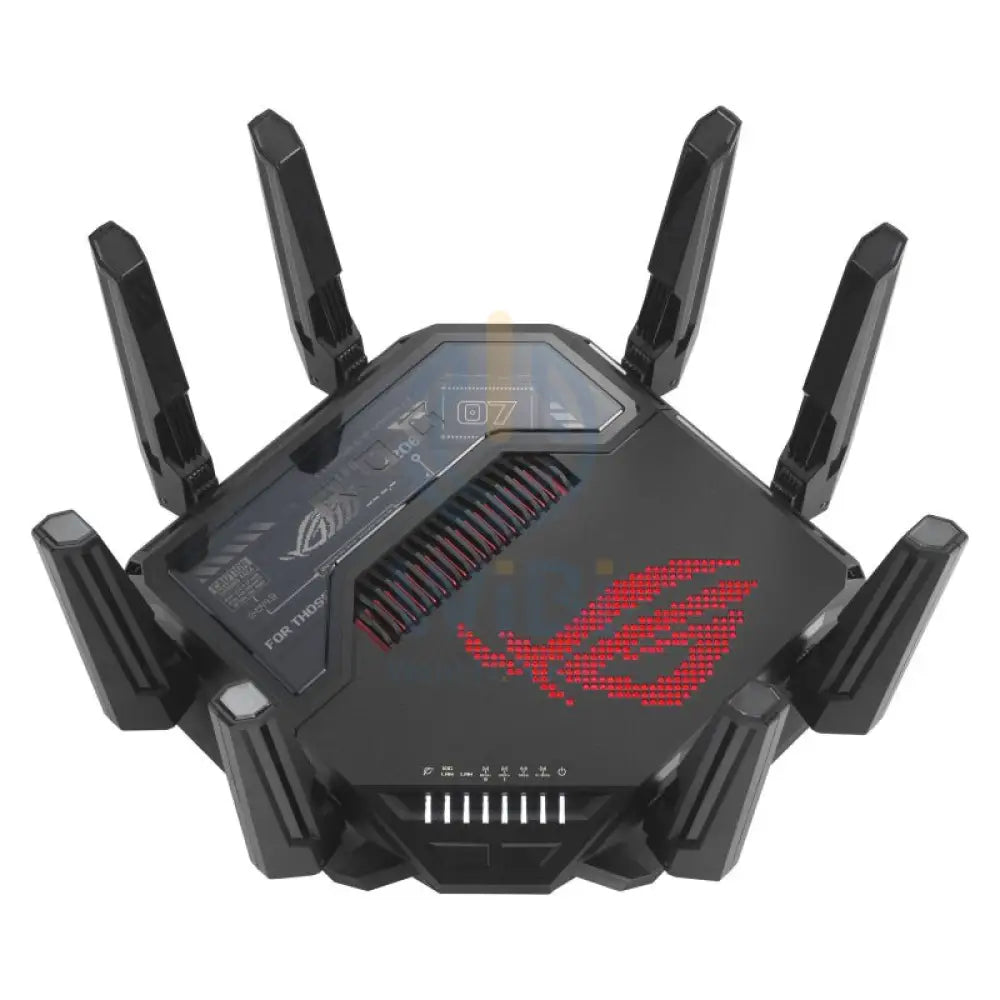آسوس ROG رابتشر GT-BE98 رباعي باند واي-فاي 7راوتر 7راوتر - 6 جيجا هرتز (11529 ميغابت في الثانية) / يو اس بي / جيجابت شبكة محلية WAN / جيجابت شبكة محلية