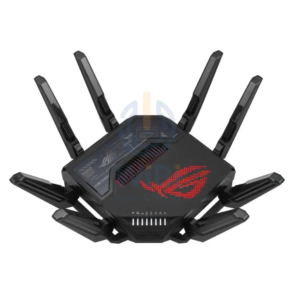 آسوس ROG رابتشر GT-BE98 رباعي باند واي-فاي 7راوتر 7راوتر - 6 جيجا هرتز (11529 ميغابت في الثانية) / يو اس بي / جيجابت شبكة محلية WAN / جيجابت شبكة محلية