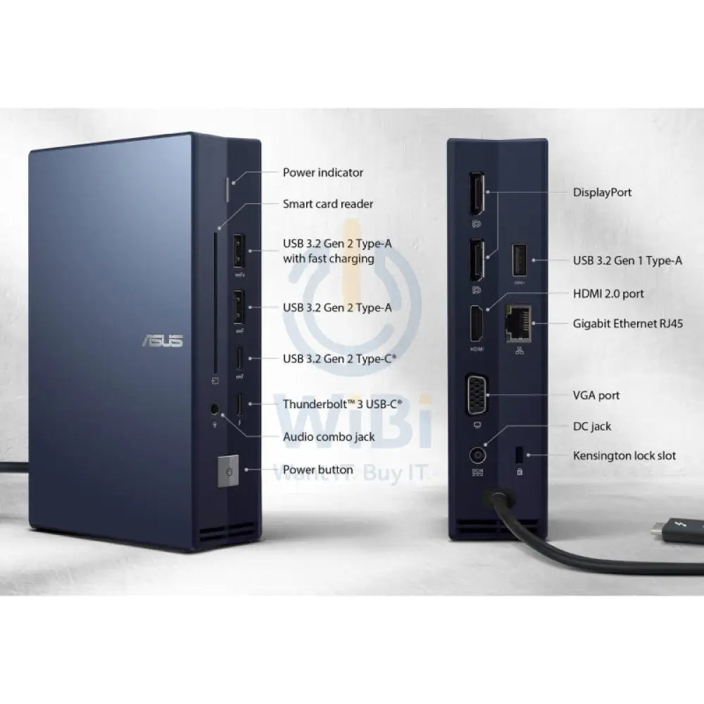 ASUS SimPro Dock 2 - USB 3.0 / HDMI 2.0 / Thunderbolt 3.0 / Smart Card Reader Accessories > Docking Station