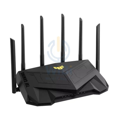 آسوس (TUF AX5400) (TUF AX5400)باند واي مزدوج 6راوتر الألعاب - 5 جيجا هرتز (4804 ميجابت في الثانية) / يو اس بي 3.2 / جيجابت شبكة محلية WAN / جيجابت شبكة محلية اتصال شبكي