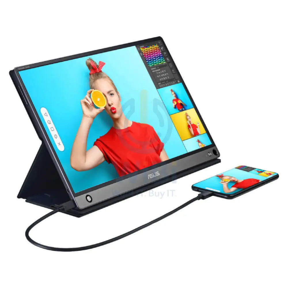 ASUS ZenScreen Touch MB16AMT USB portable monitor - 16’’ FHD Multi-Touch / 5ms / 60Hz / USB-C/ Micro HDMI - Portable