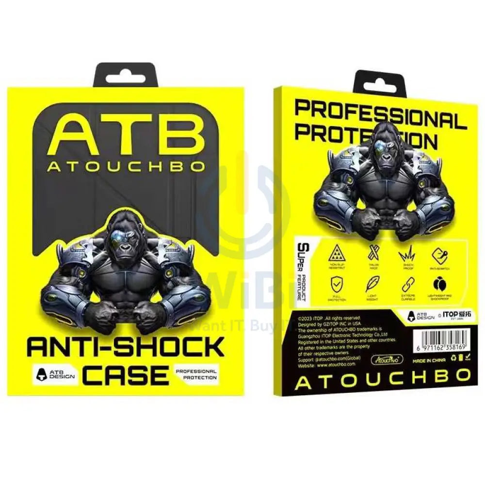ATB iPad 10th Gen Anti Shock Book Cover Accessories > Mobiles & Tablets > Tablets > Screen Protectors