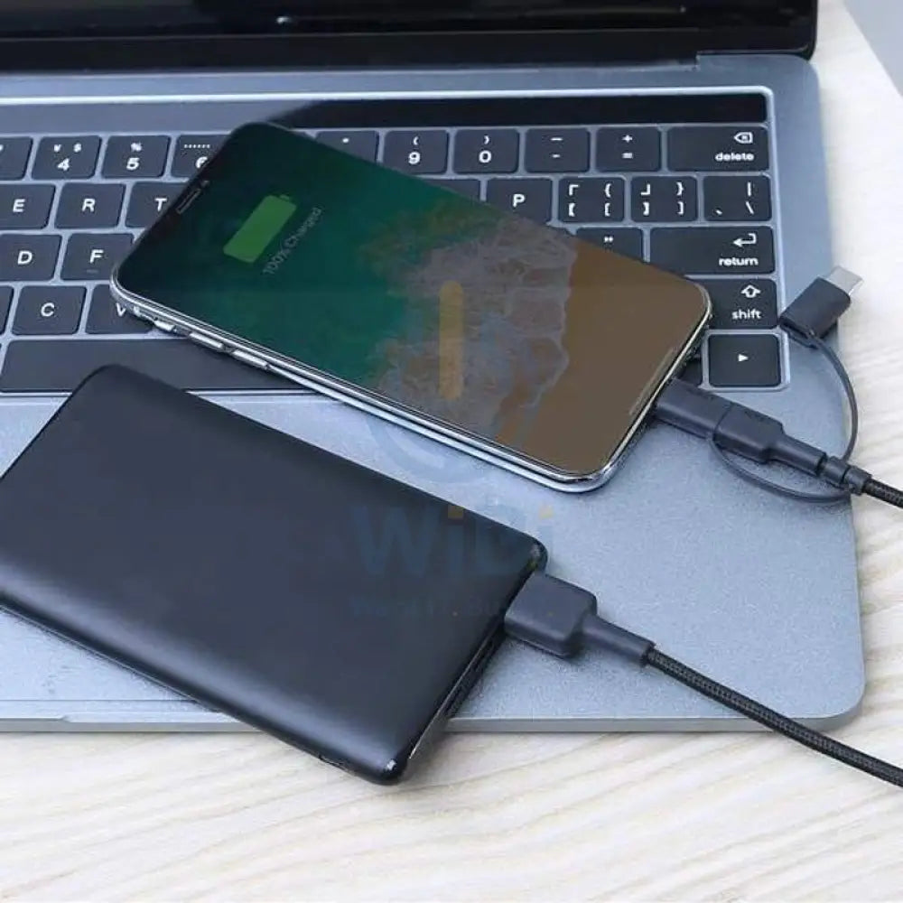 Aukey 3-in-1 USB Cable (1.2m / 3.95ft) - Black Accessories > Mobiles & Tablets > Tablets