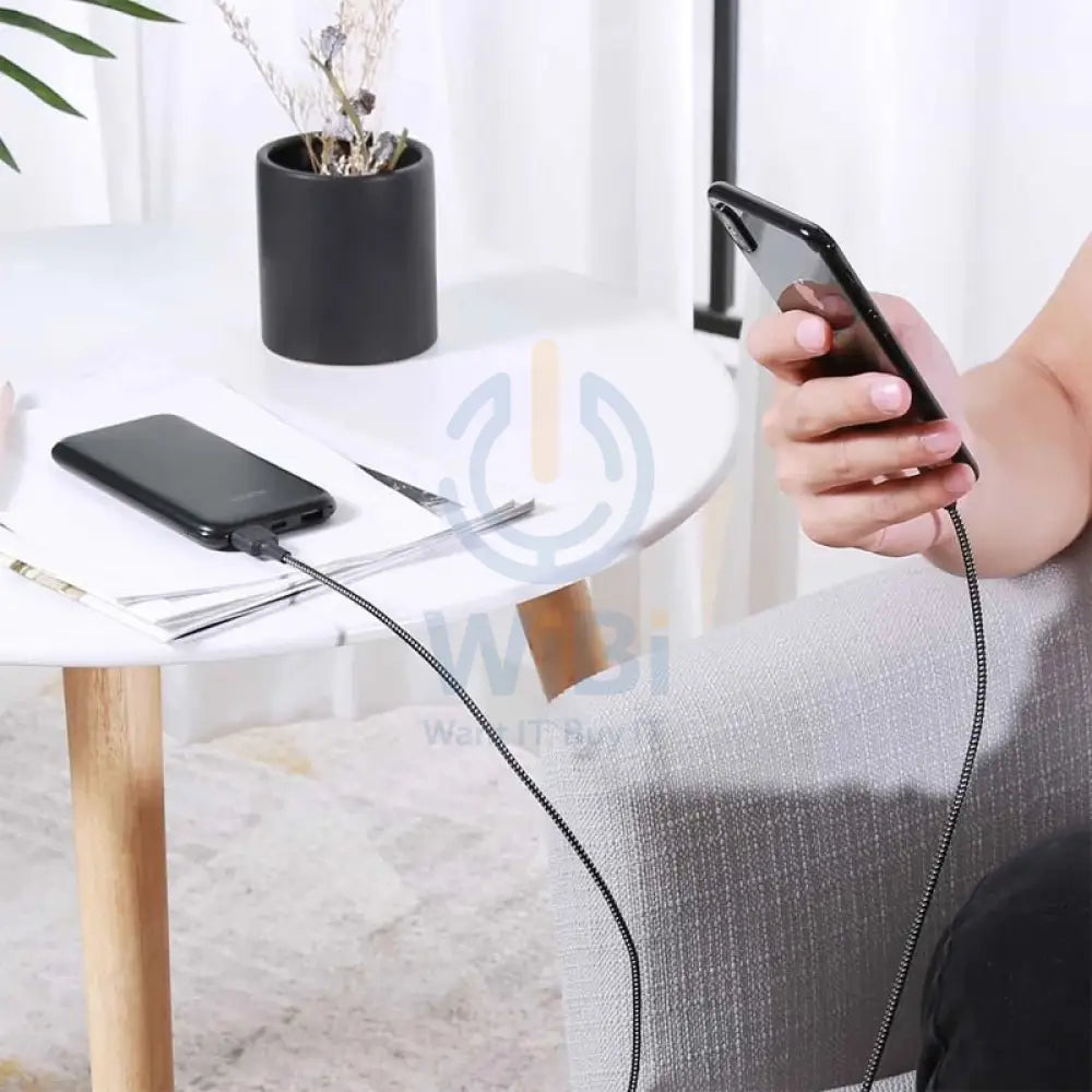 AUKEY Braided Nylon MFI Lightning Sync & Charge Cable - 2m / Black Accessories > Cables & Converters > Cables > Offer