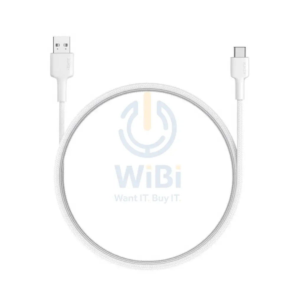 AUKEY Braided Nylon USB 2.0 to USB-C Cable - 0.9m / White Accessories > Cables & Converters > Cables > Offer Zone