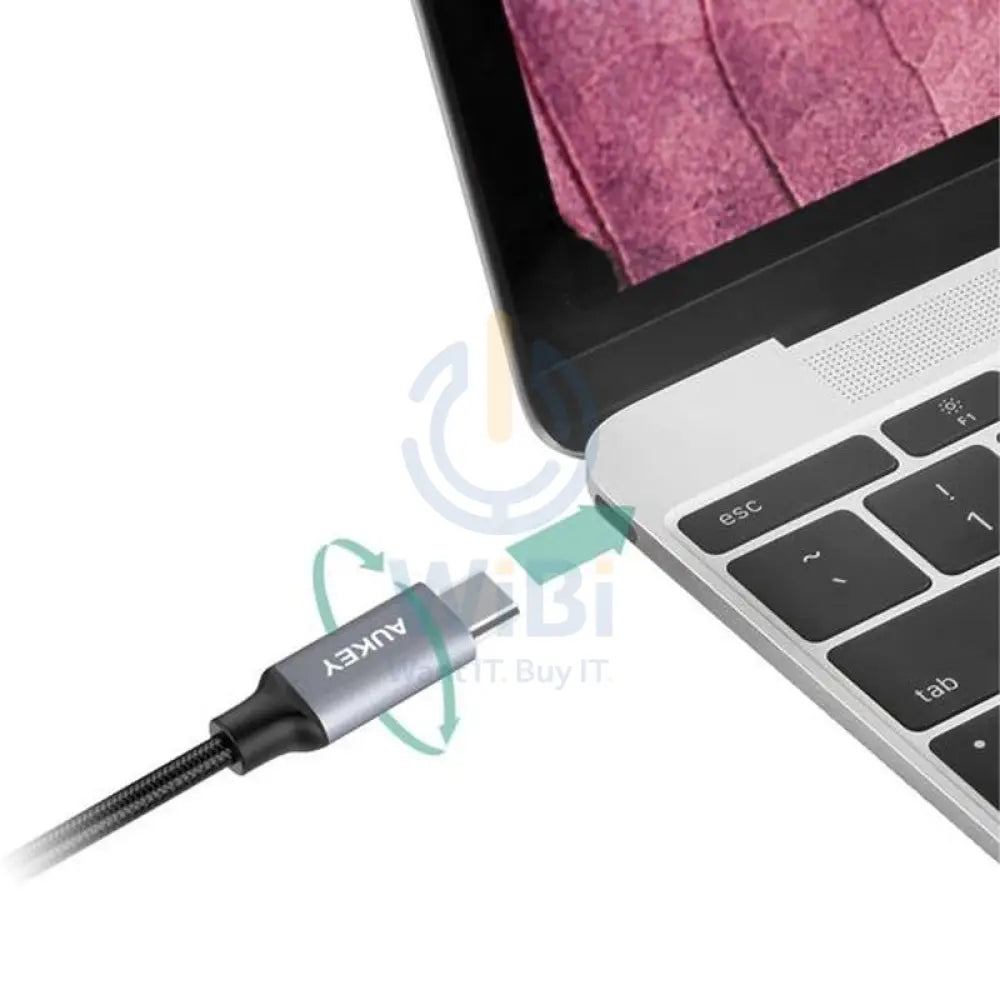 AUKEY Braided Nylon USB 3.0 to USB-C Cable - 2m / Black Accessories > Cables & Converters > Cables