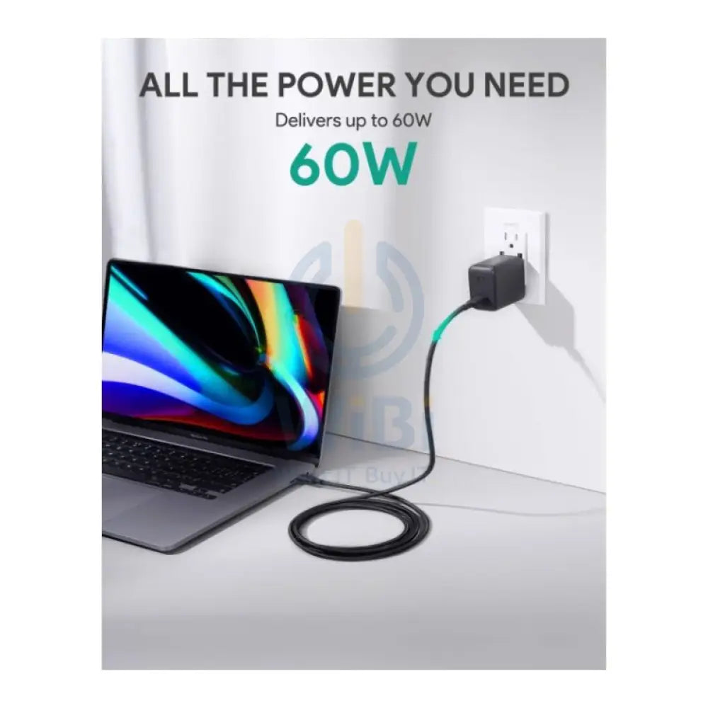 AUKEY Braided Nylon USB 3.1 Gen1 USB-C to USB-C - 2M / 60W / Black Accessories > Cables & Converters > Cables