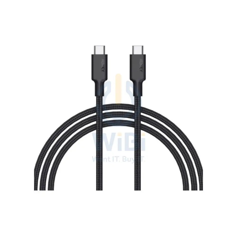 AUKEY Braided Nylon USB 3.1 Gen1 USB-C to USB-C - 2M / 60W / Black Accessories > Cables & Converters > Cables