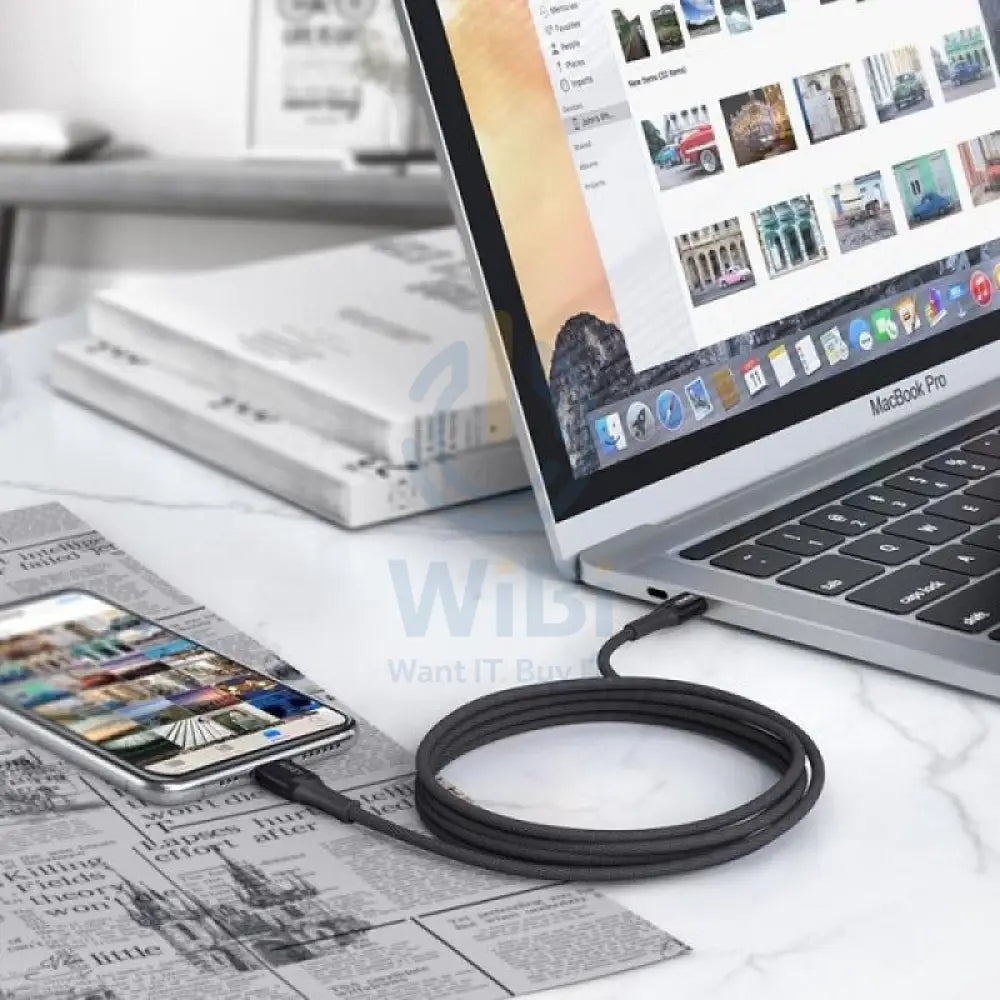 AUKEY Kevlar Core Lightning to USB-C Cable - 2m / Black Accessories > Cables & Converters > Cables > Offer Zone