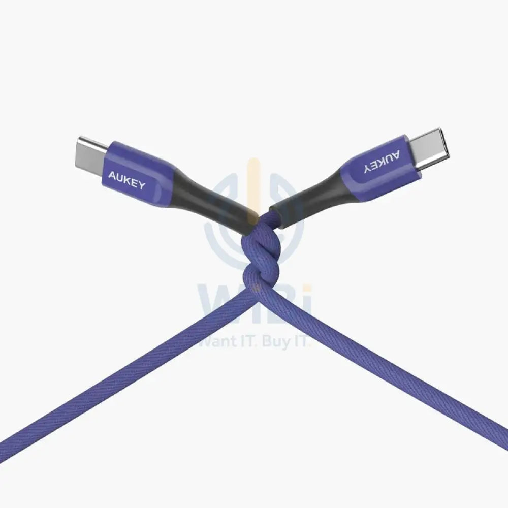 AUKEY Kevlar Core USB-C to USB-C Cable - 2m / Blue Accessories > Cables & Converters > Cables