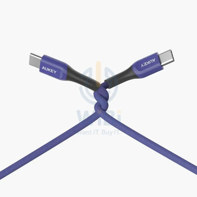 AUKEY Kevlar كور يو اس بي إلى يو اس بي كابل يو اس بي- 2 م / أزرق اكسسوارات > كبلات محولات > كبلات
