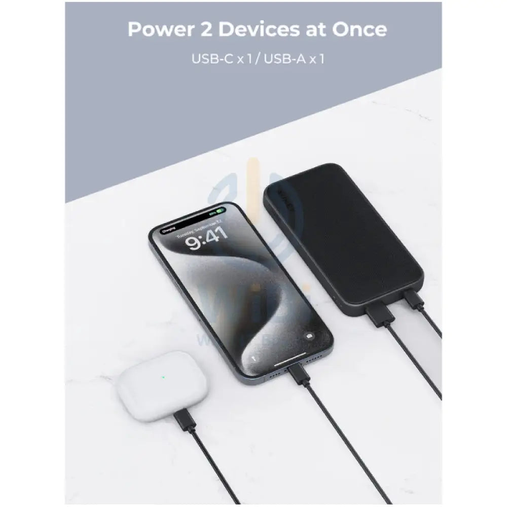 AUKEY PB Y46 Spark Go Fast Charging Power Bank 15W / 10,000mAh / USB A / USB C / Grey Accessories > Power Bank