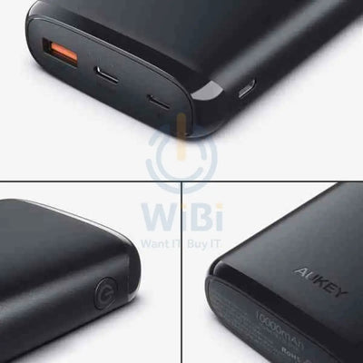 AUKEY Power Bank & QC 3.0 - 18W / 10,000mAh - Black Accessories > Power Bank > Offer Zone