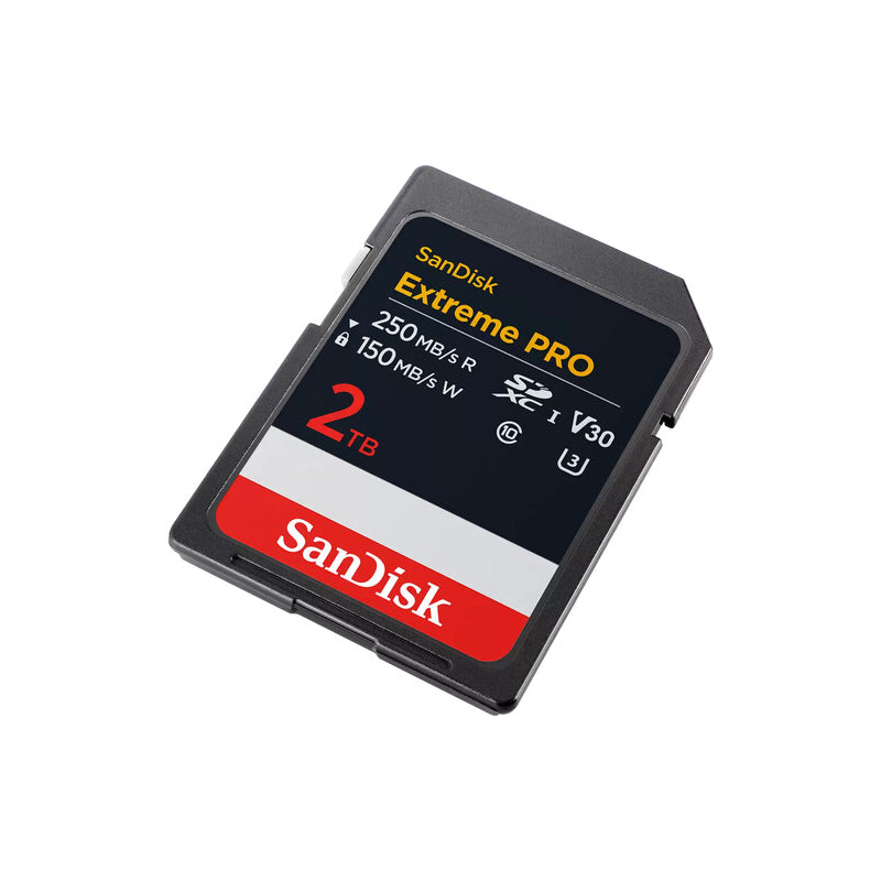 بطاقة SanDisk Extreme برو بطاقة 2 تيرابايت فوق إلى