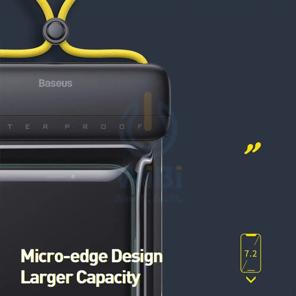 Baseus 7.2 Inches Waterproof Bag Universal Mobile Phone - Yellow Accessories > Mobiles & Tablets