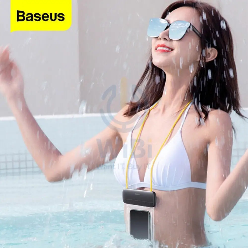 Baseus 7.2 Inches Waterproof Bag Universal Mobile Phone - Yellow Accessories > Mobiles & Tablets