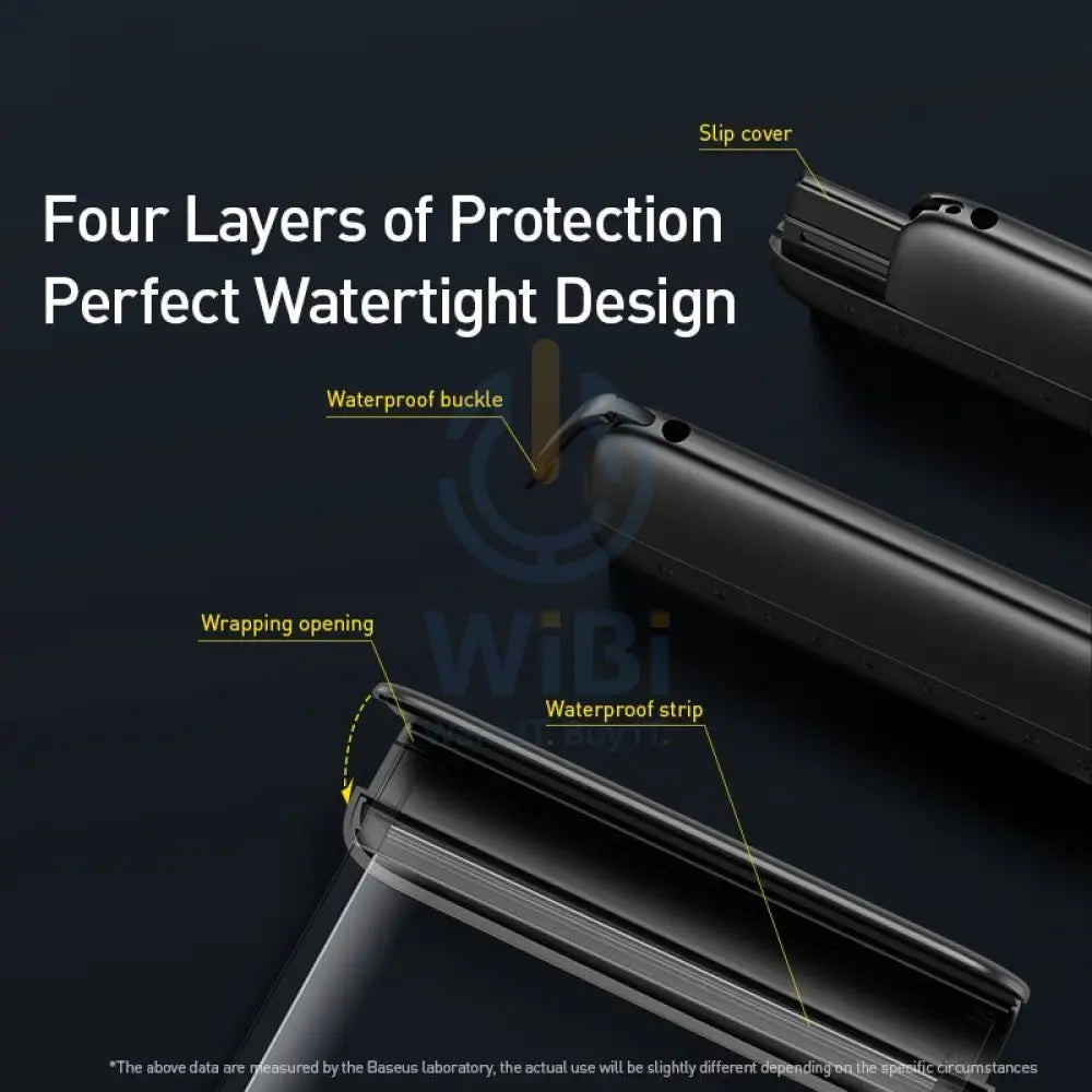 Baseus 7.2 Inches Waterproof Bag Universal Mobile Phone - Yellow Accessories > Mobiles & Tablets