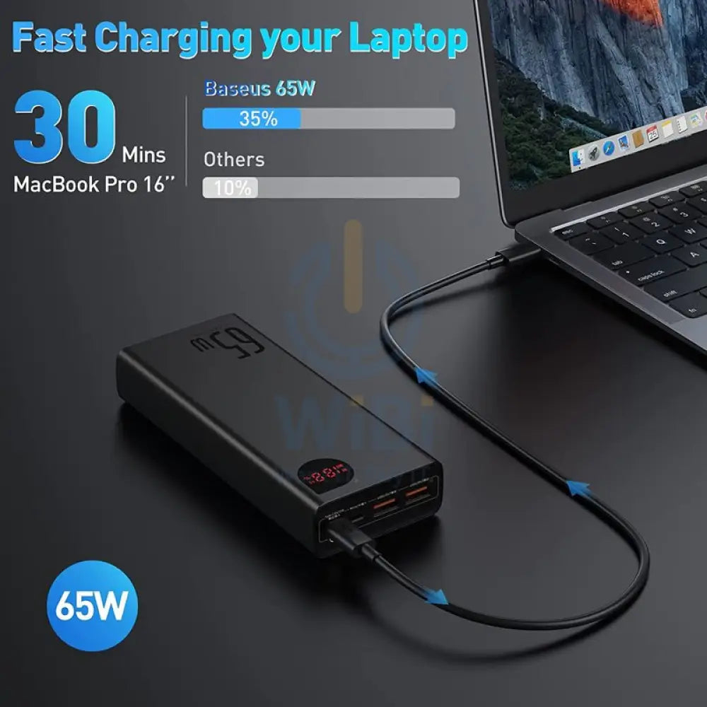 Baseus Adaman Power Bank - 20000mAh / Black Accessories > Power Bank