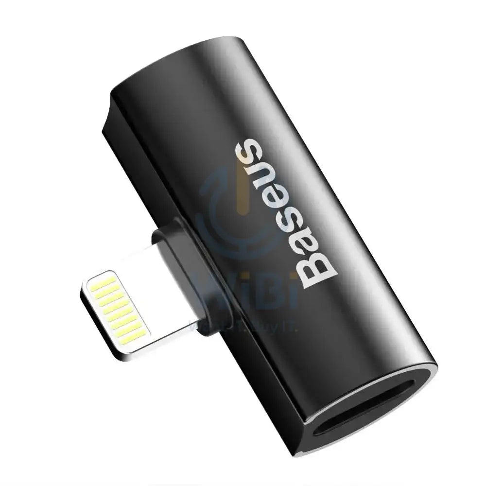 Baseus Audio Converter L46 Adapter from Lightning to 2x Lightning port – Black Accessories > Cables & Converters >