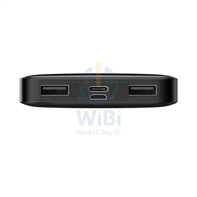 Baseus Bipow Digital Display Power Bank - 10000mAh / USB / Micro / Type-C - Black Accessories > Power Bank