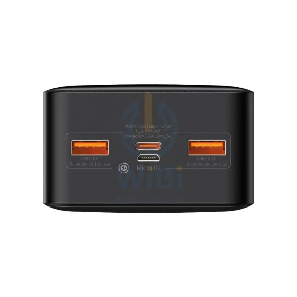Baseus BiPow Digital Display Power Bank - 30000mAh / 20W / Black Accessories > Power Bank > Offer Zone