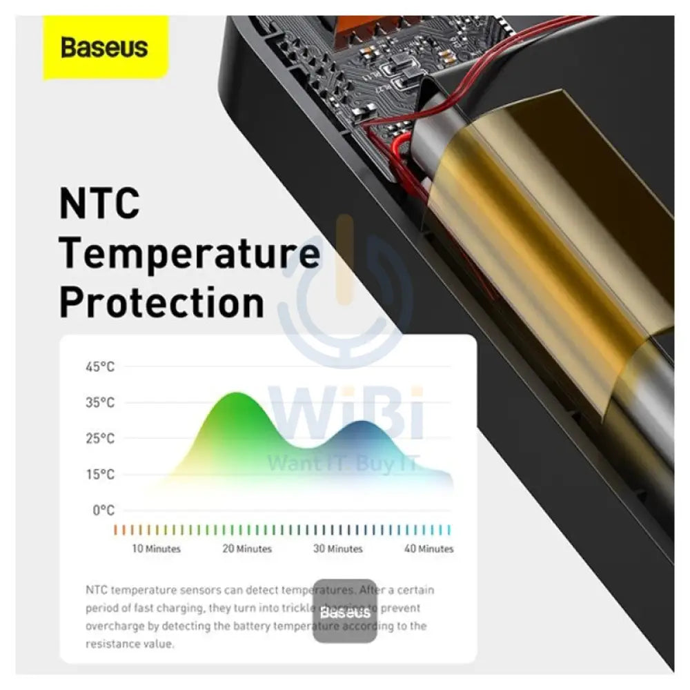 Baseus BiPow Digital Display Power Bank - 30000mAh / 20W / Black Accessories > Power Bank > Offer Zone