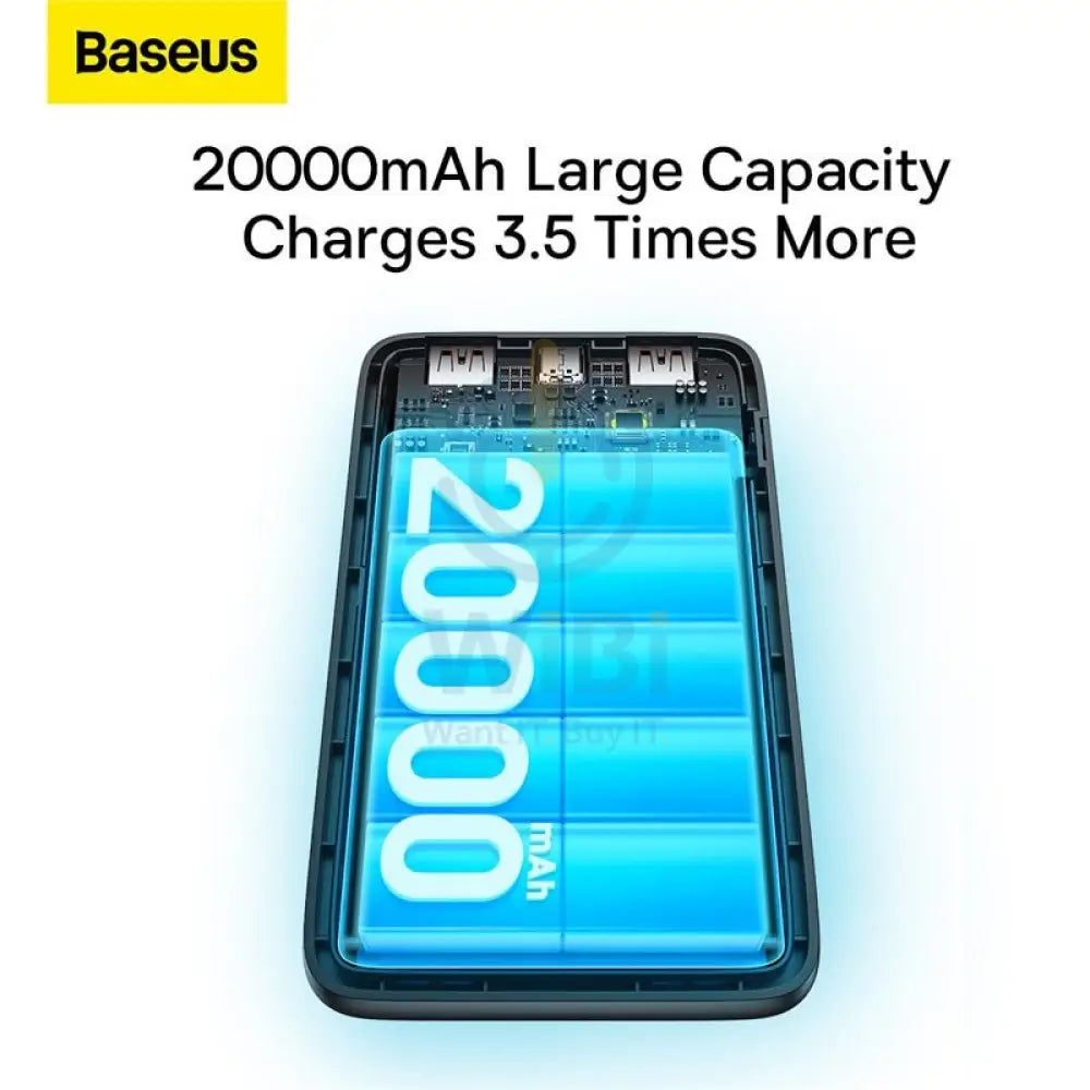Baseus Bipow Pro Digital Display Fast Charge Power Bank - 20000mAh/ 22.5W/ Black Accessories > Power Bank > Offer Zone