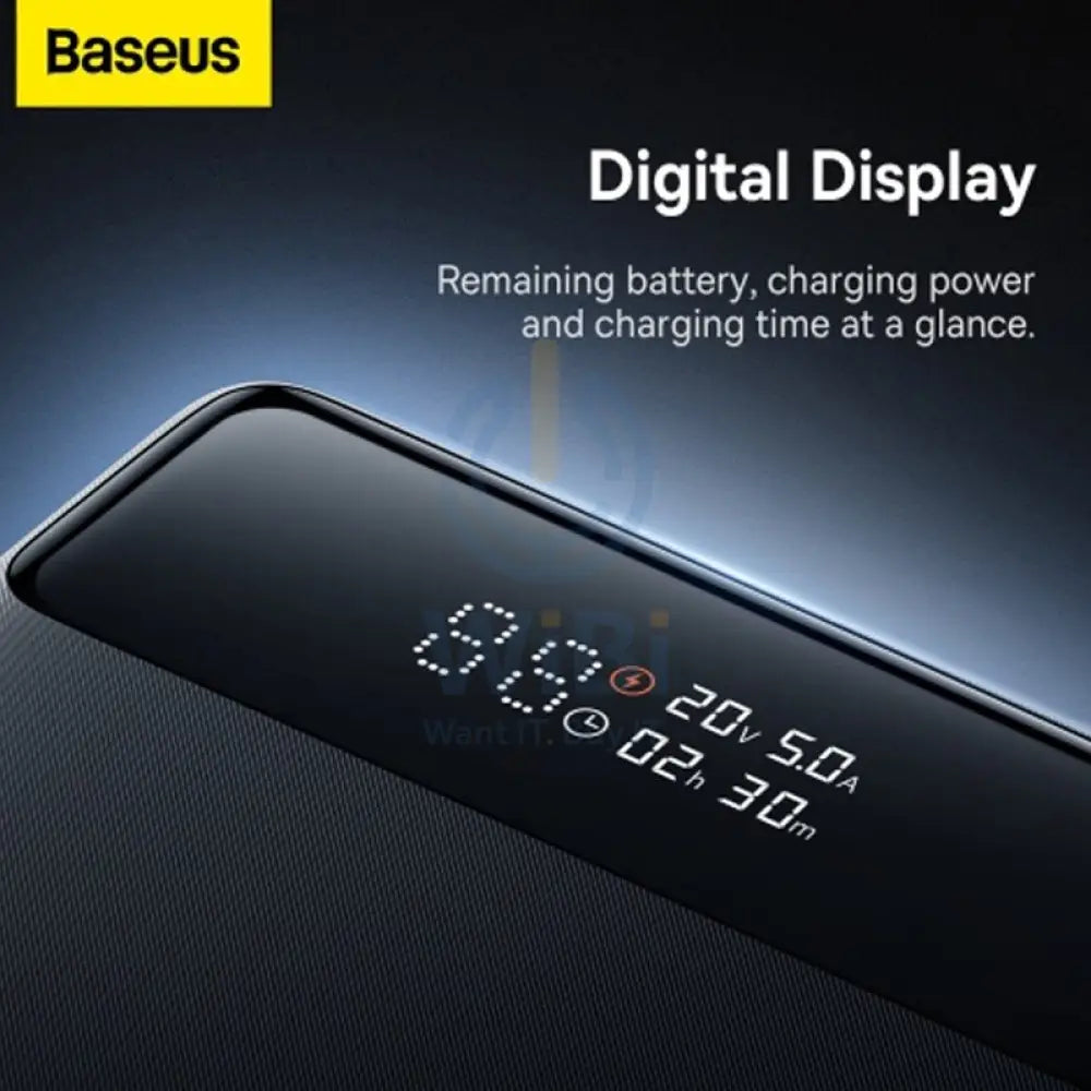 Baseus Blade Power Digital Display HD Edition Power Bank - 100W PD/ 20000mAh/ Black Accessories > Power Bank > Offer