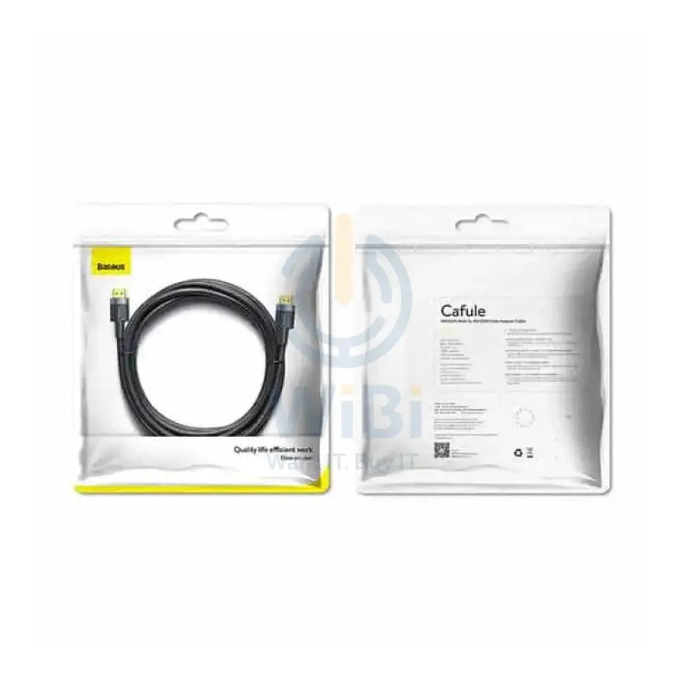 Baseus Cafule 4K HDMI Male To 4K HDMI Male Adapter Cable - 2.0 / Dark Gray + Black Line