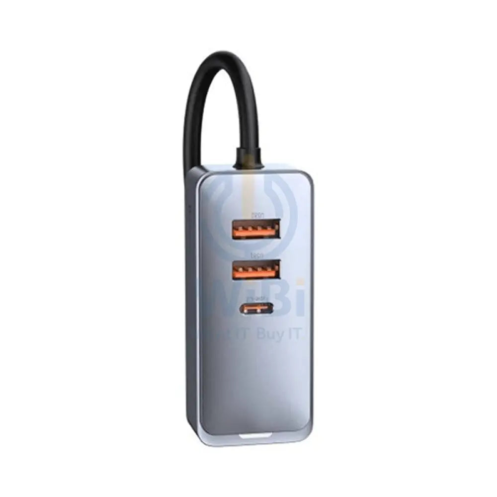 Baseus Car Charger - 2 x USb / 2 x Type-C - 120W / Gray Accessories > Power Adapters