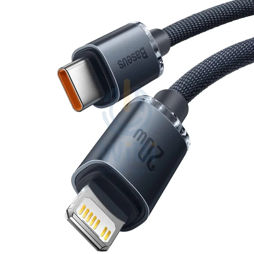 Baseus Crystal Shine Cable Type-C To Lightning Fast Charging Cable - 20W / 1.2M / Black Accessories > Cables &