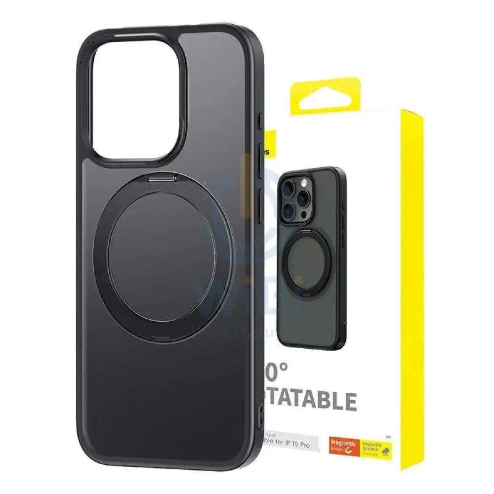 Baseus CyberLoop Series Magnetic Case for iPhone 15 Pro - Frosted Black Accessories > Mobiles & Tablets > Mobiles >