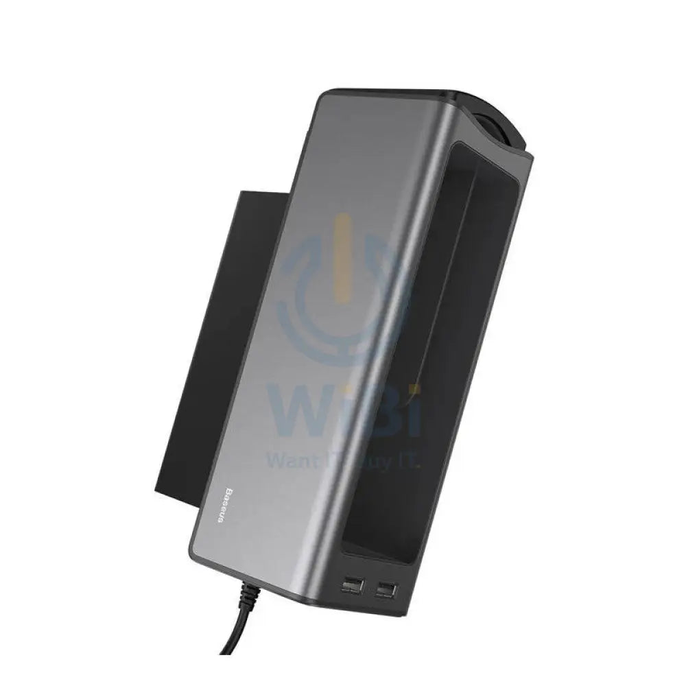 Baseus Deluxe Metal Car Organizer & Charger - USB / Black