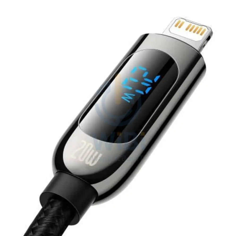 Baseus Display Fast Charging Data Cable Type-C to IP - 20W / 1m / Black Accessories > Cables & Converters > Cables >