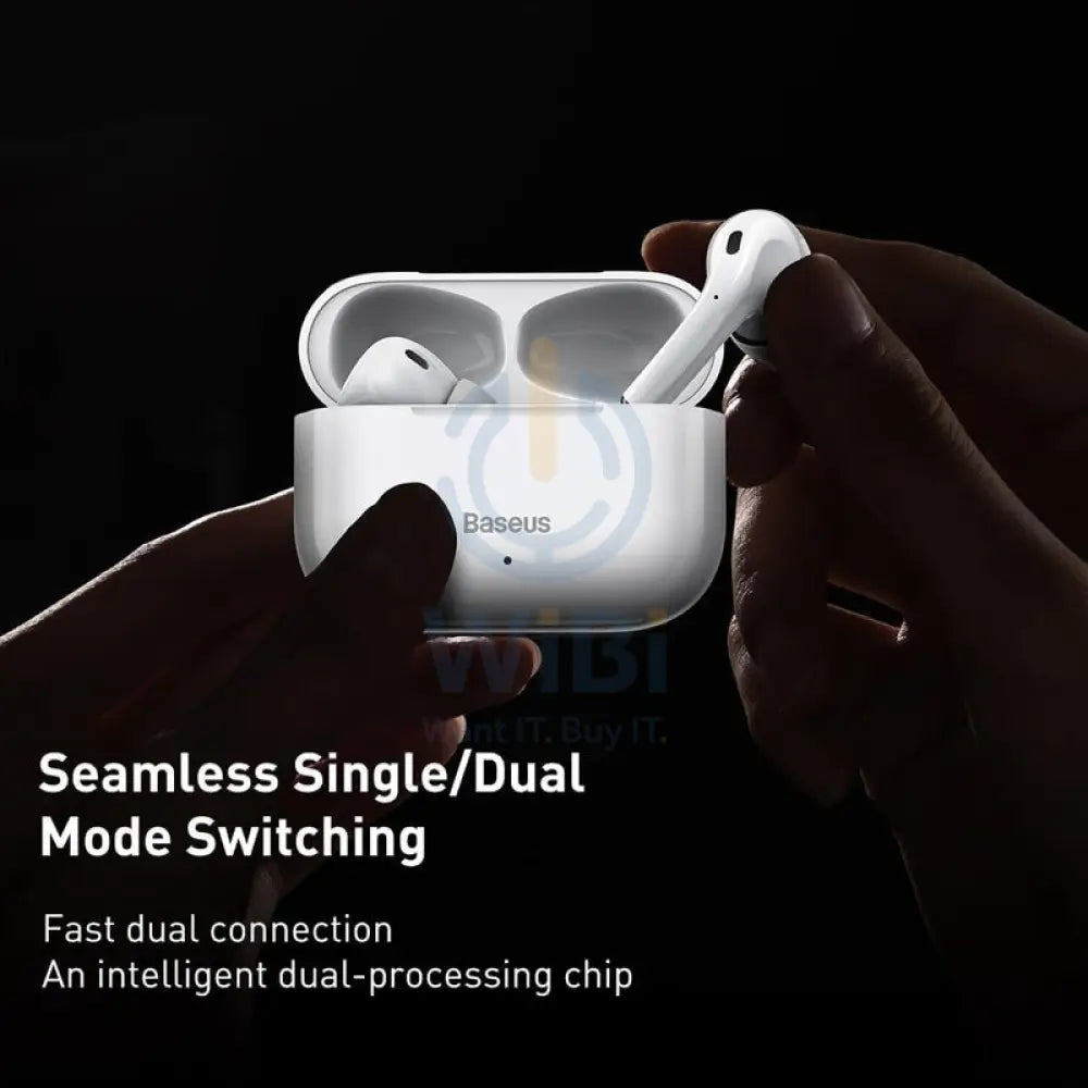 Baseus Encok True Wireless Earphones W3 - White Accessories > Audio > Headphones